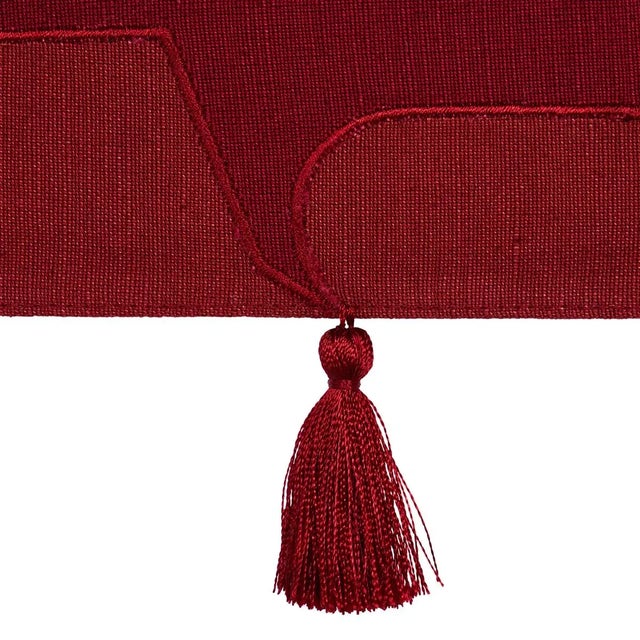 Contemporary Sample - Schumacher X David Kaihoi Pagoda Trim in Red For Sale - Image 3 of 5