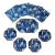 Kim Seybert Cobalt and White Chinoiserie Melamine Luncheon Set - 9 Pieces For Sale