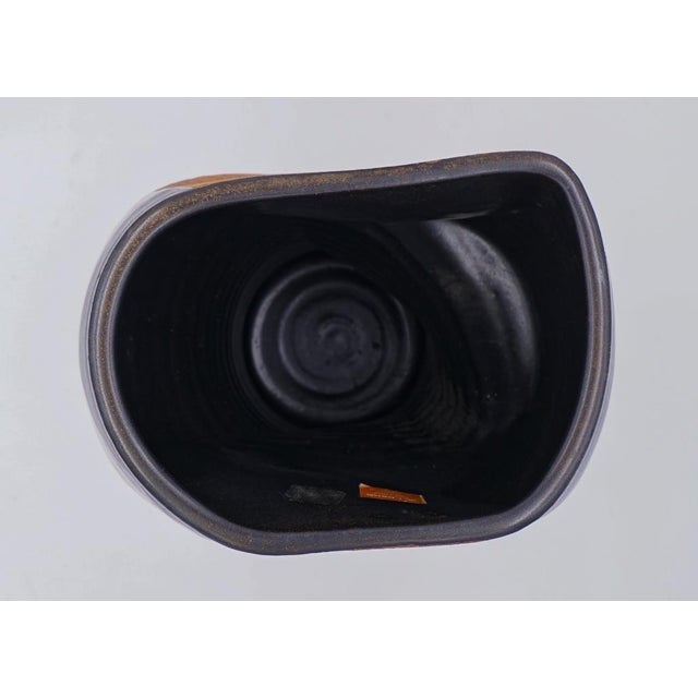 Coffee Mid 20th Century Joel Edwards Sculptural Pottery Vase For Sale - Image 8 of 8