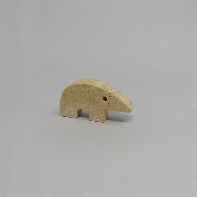 Mid-Century Modern Travertine Anteater Sculptures by Enzo Mari for F.lli Mannelli, 1970s, Set of 4 For Sale - Image 13 of 15