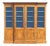 19th Century French Louis Philippe Walnut 4-Door Bookcase, 1880s For Sale