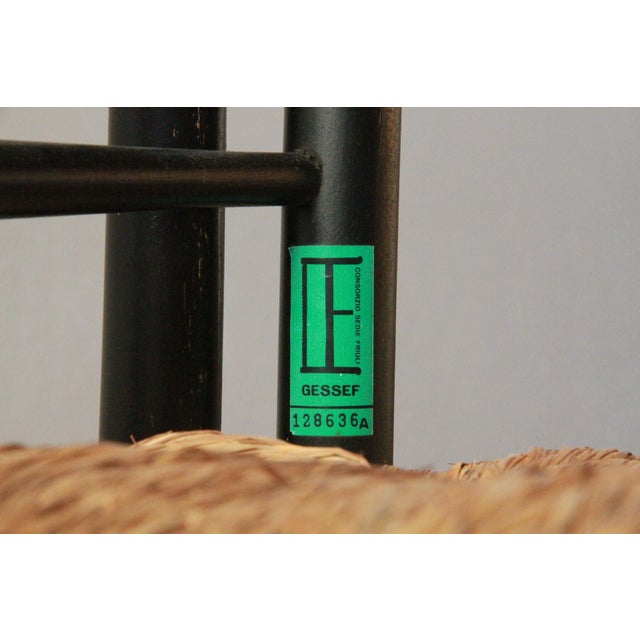 1960s Italian Papercord Dining Chairs, 1950s, Set of 4 For Sale - Image 5 of 18