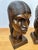 Signed Silva Art Deco Carved Wood Busts — Pair For Sale - Image 4 of 11