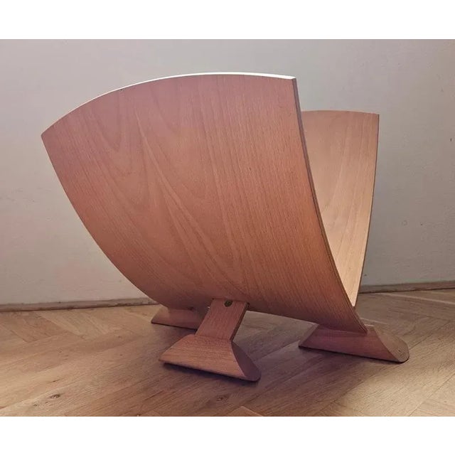 Mid-Century Wood Magazine Rack, 1970s For Sale - Image 6 of 15