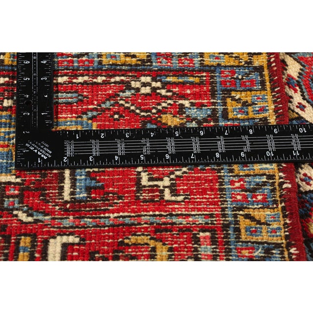 Antique Ivory Persian Dragon Serapi Heriz Rug - 06'08 X 09'01 For Sale In Dallas - Image 6 of 9