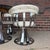 Metal Vintage Russell Woodard Style Chrome Swivel Dining Set With Smoked Glass Top For Sale - Image 7 of 12
