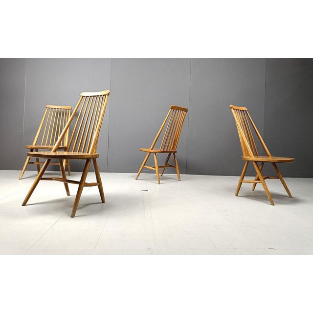 Wood Mid-Century Scandinavian Dining Chairs, 1960s, Set of 4 For Sale - Image 7 of 11