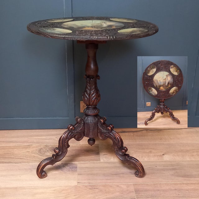 Antique Tilt-Top Table, 1800s For Sale - Image 16 of 16