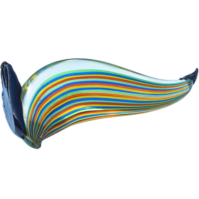 Green Mid-Century Licio Zanetti Murano Italian Art Glass Penguin Figurine For Sale - Image 8 of 10