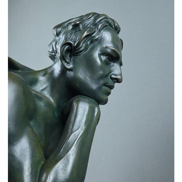 Chiparus, Sculpture The Thinker, 1890s, Bronze For Sale - Image 12 of 18