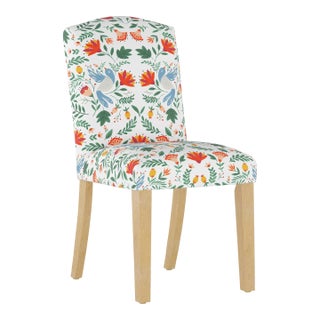 Cami Dining Chair in White Nordic Bird