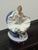 1980s Lladró Sitting Ballerina in Plush Blue Chair From the Tribute to the Ballerina Collection Porcelain Figurine, Signed For Sale - Image 5 of 12