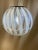 Contemporary transparent and white sphere pendant in murano glass impressive contemporary white and transparent sphere in...