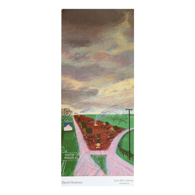 David Hockney, Less Trees Near Water, Print For Sale