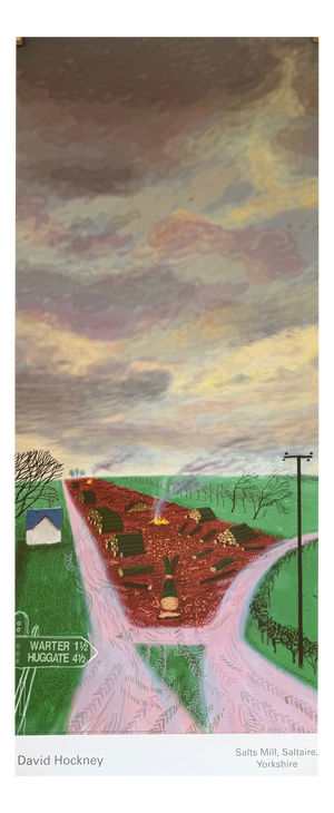 David Hockney, Less Trees Near Water, Print