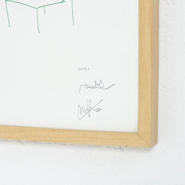 Contemporary Muller Van Severen, Table & Lamp, Serigraph For Sale - Image 3 of 13