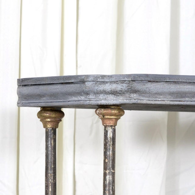 Bespoke French Industrial Artist's Shelf or Étagère With 19th Century Giltwood Fragments For Sale - Image 11 of 18