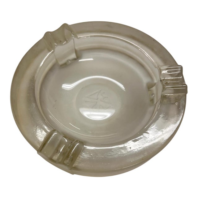 Mid-Century Modern 1939 Art Deco Glass Ashtray For Sale - Image 3 of 4