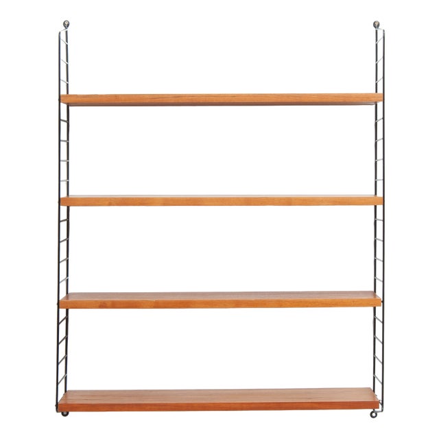 String Wall Shelf by Kajsa & Nisse Strinning, 1950s For Sale