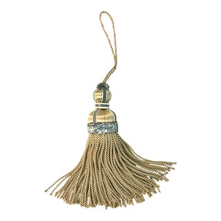 Samuel & Sons Wedgewood Dore Margaux Key Tassel For Sale