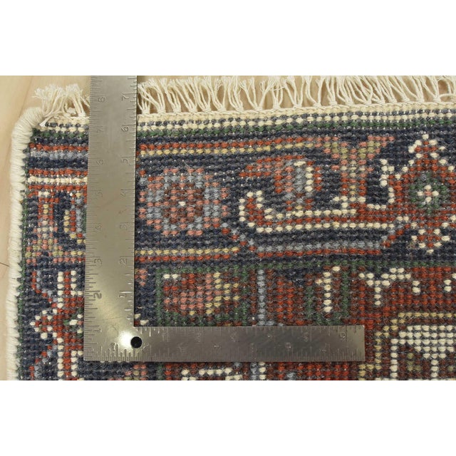 Ivory Heriz Rug 2’1” X 3’2” Ivory Wool Tribal Hand-Knotted Oriental Carpet For Sale - Image 8 of 8
