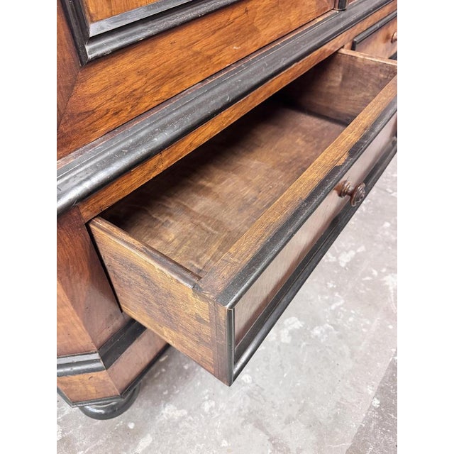 Large Antique Art Deco Amsterdamse School Wardrobe, 1900s For Sale - Image 13 of 18