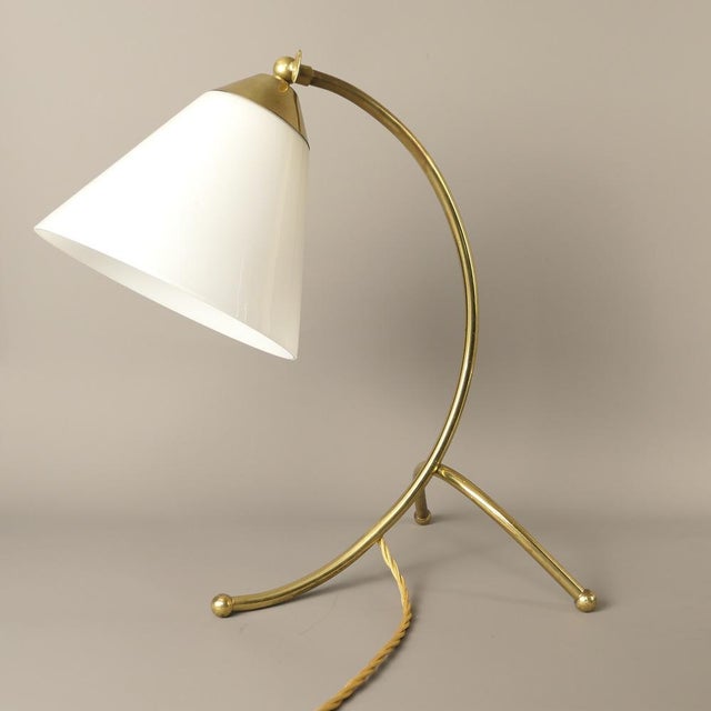 Gold Mid-Century Table Lamp, 1950s For Sale - Image 8 of 8