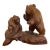 Large Rare Carved Bear “The Caring Parent” Sculpture 1978 by Yosioka For Sale