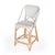 Gray Solstice 25 in. Seat Height Rattan Counter Stool with Back and Footrest For Sale - Image 8 of 8