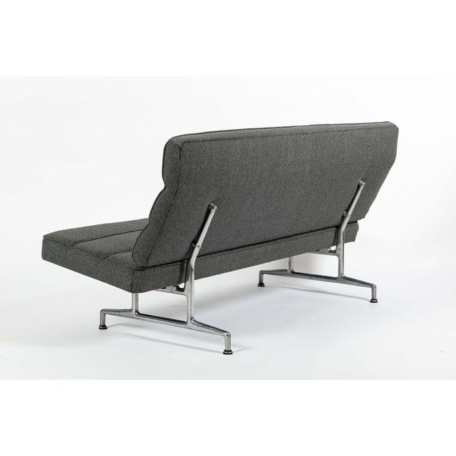Gray Vintage Mid-Century Modern Eames Model 3473 Sofa for Herman Miller, 1960s For Sale - Image 8 of 15