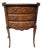 Louis XV Style Marquetry Half-Moon Commode with Cube Base, 1900s For Sale