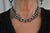 Mid 20th Century Artisan Hand Crafted Chunky Sterling Silver Chain Choker Necklace Mexico For Sale - Image 14 of 16