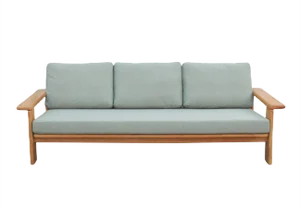 Light Green Oak Sofa, 1970s