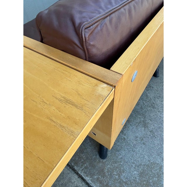 Brown Knoll Studios Salsa Sofa Paul Aferiat Peter Stamberg Leather Vintage Post Modern For Sale - Image 8 of 15