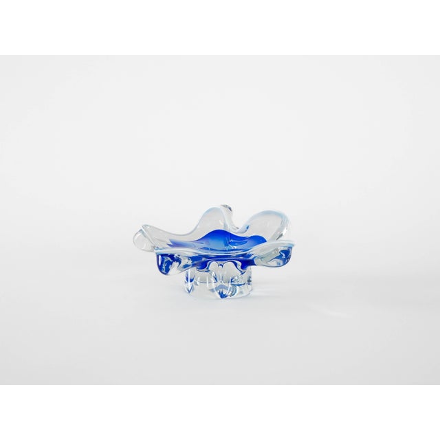 Italian Flower Platter in Murano Glass, Italy, 1960s For Sale - Image 4 of 9