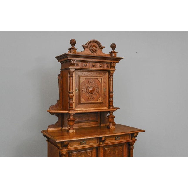 Gründerzeit Cupboard in Oak, 1800s For Sale - Image 6 of 18