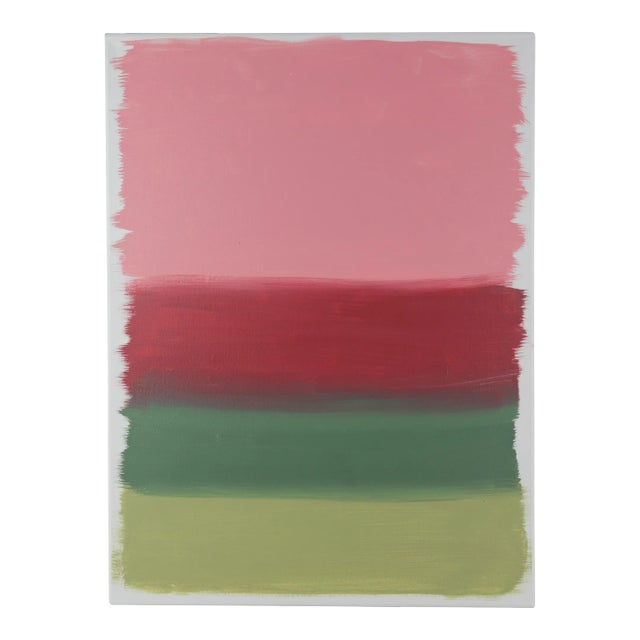 "Harmonic Bands" Contemporary Abstract Mixed-Media Painting For Sale