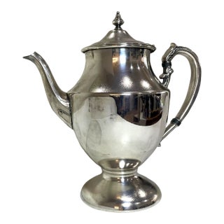 Vintage Silver Plated Tea Pot For Sale