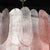 Modernist Round 3-Tier Hand-Blown Murano Glass Chandelier W/ Oval Reeded Shades For Sale In New York - Image 6 of 18