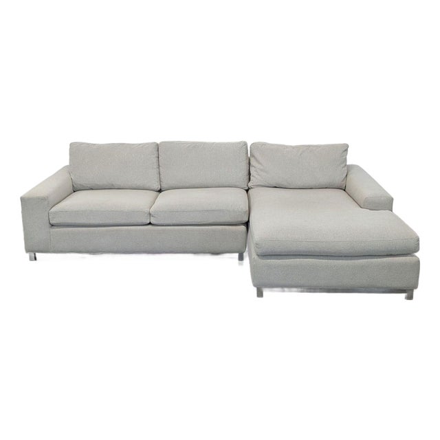 Room & Board Modern Sectional Sofa With Right Chaise For Sale