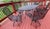 Mid 20th Century Meadow Craft "Dogwood" Iron Family Patio Set For Sale - Image 5 of 12