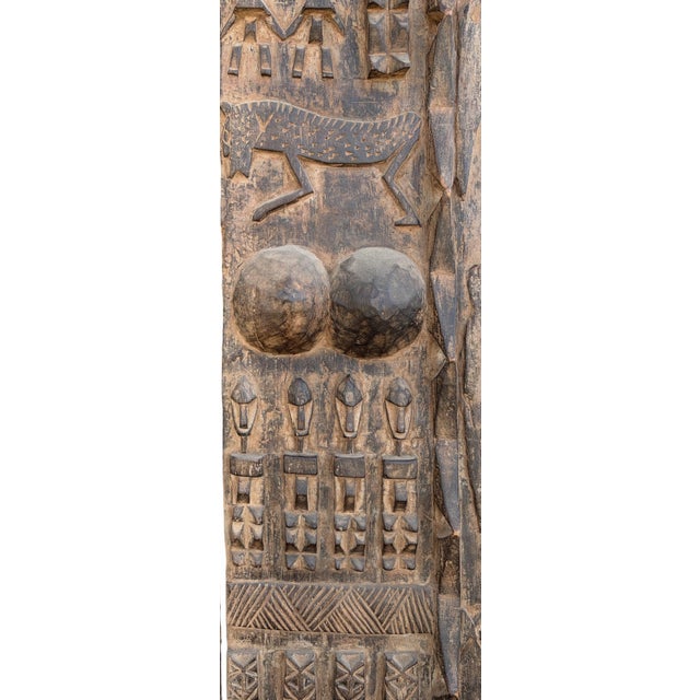 Vintage Dogon Granary Door With Mali African 75.5" H For Sale In New York - Image 6 of 14