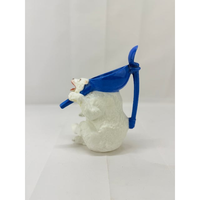 Art Nouveau Antique German Polar Bear Form Porcelain Syrup Pitcher For Sale - Image 3 of 9