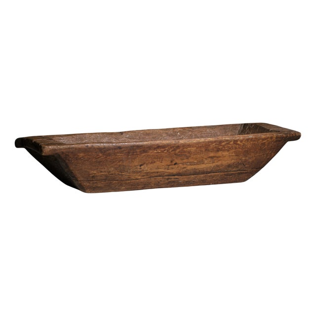 Antique 19th Century Swedish Pine Wood Trough For Sale