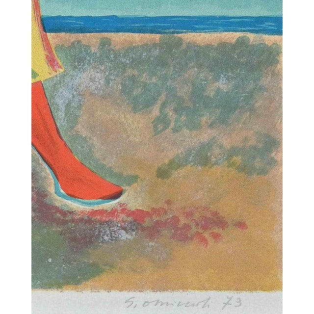 Lithograph on paper. Hand signed and numbered. Artist proof aside of an edition of 90. Very good condition. This piece is...