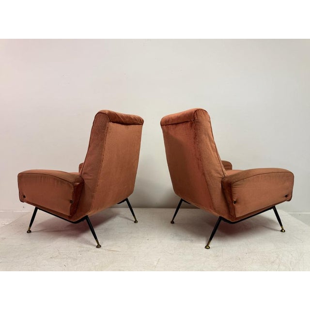 Textile Italian Armchairs, 1960s, Set of 2 For Sale - Image 7 of 17