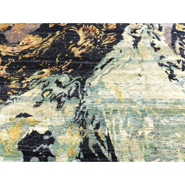 Hand-Knotted Modern Abstract Luxury Rug. 8'x 10' For Sale In Los Angeles - Image 6 of 18