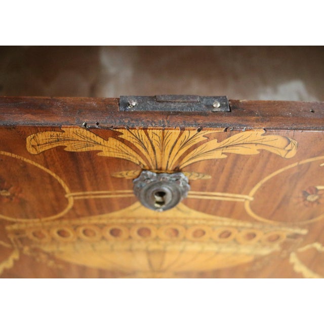 Tan Vintage Neoclassical Style Chest of Drawers, 1890s For Sale - Image 8 of 16