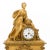 French French Empire Gilt Bronze Figural Clock For Sale - Image 3 of 14