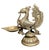 Mid Century Indian Brass Tin Ceremonial Oil Lamp Swan Bird Yali, South India Hand Made For Sale - Image 4 of 10